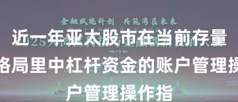 近一年亚太股市在当前存量博弈格局里中杠杆资金的账户管理操作指